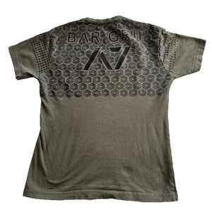 A7 Bar Grip T-Shirt Powerlifting Women's Medium Green Gym Exercise Shirt